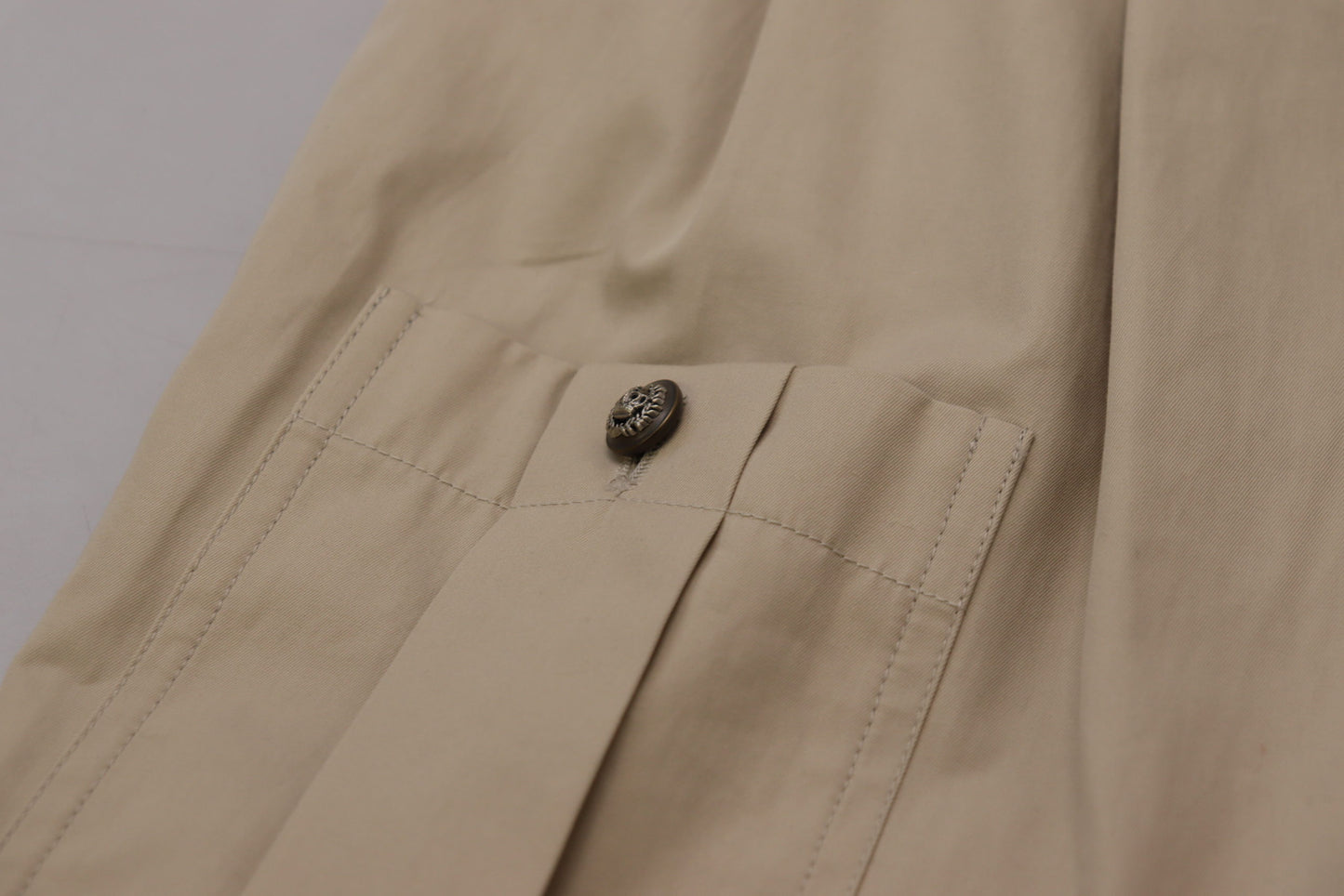 Pantaloni eleganti in cotone beige
