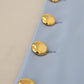 Pantaloni eleganti in misto lana e seta azzurro chiaro