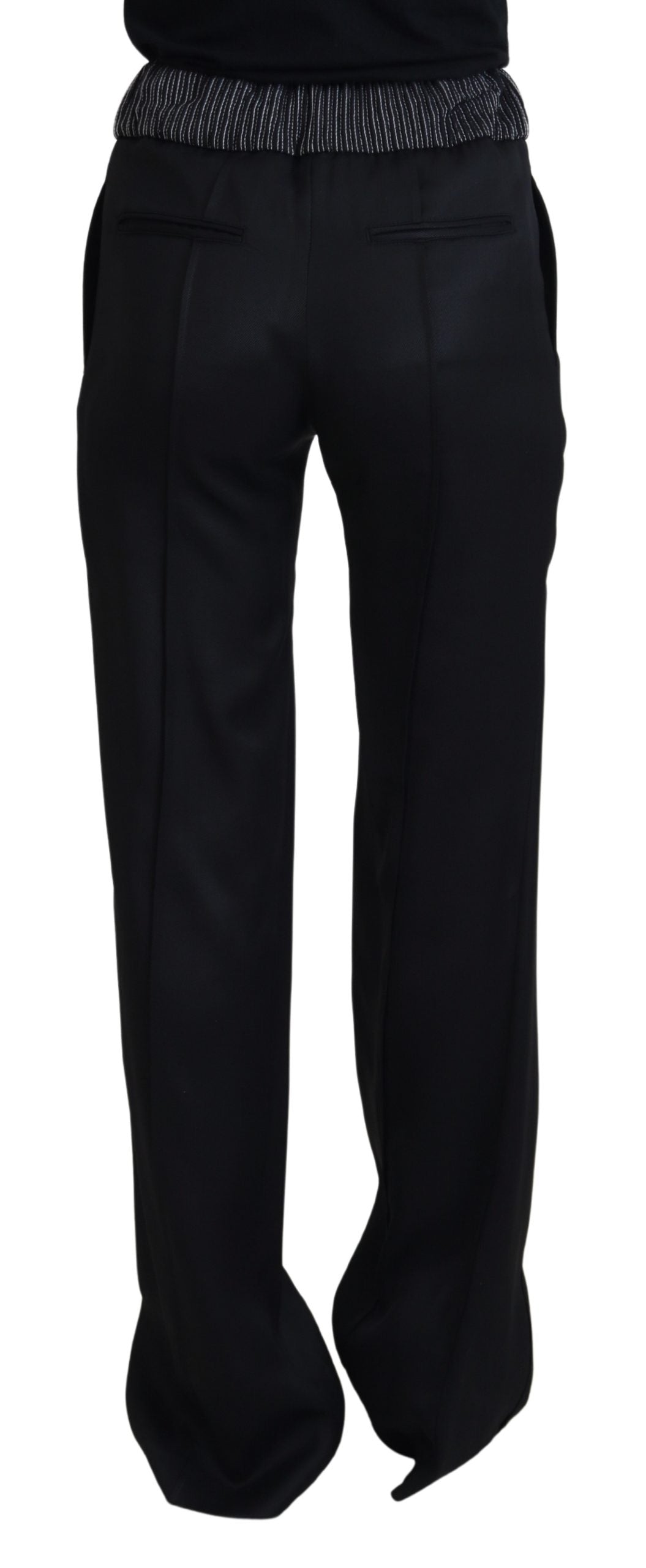 Pantaloni eleganti in cotone nero