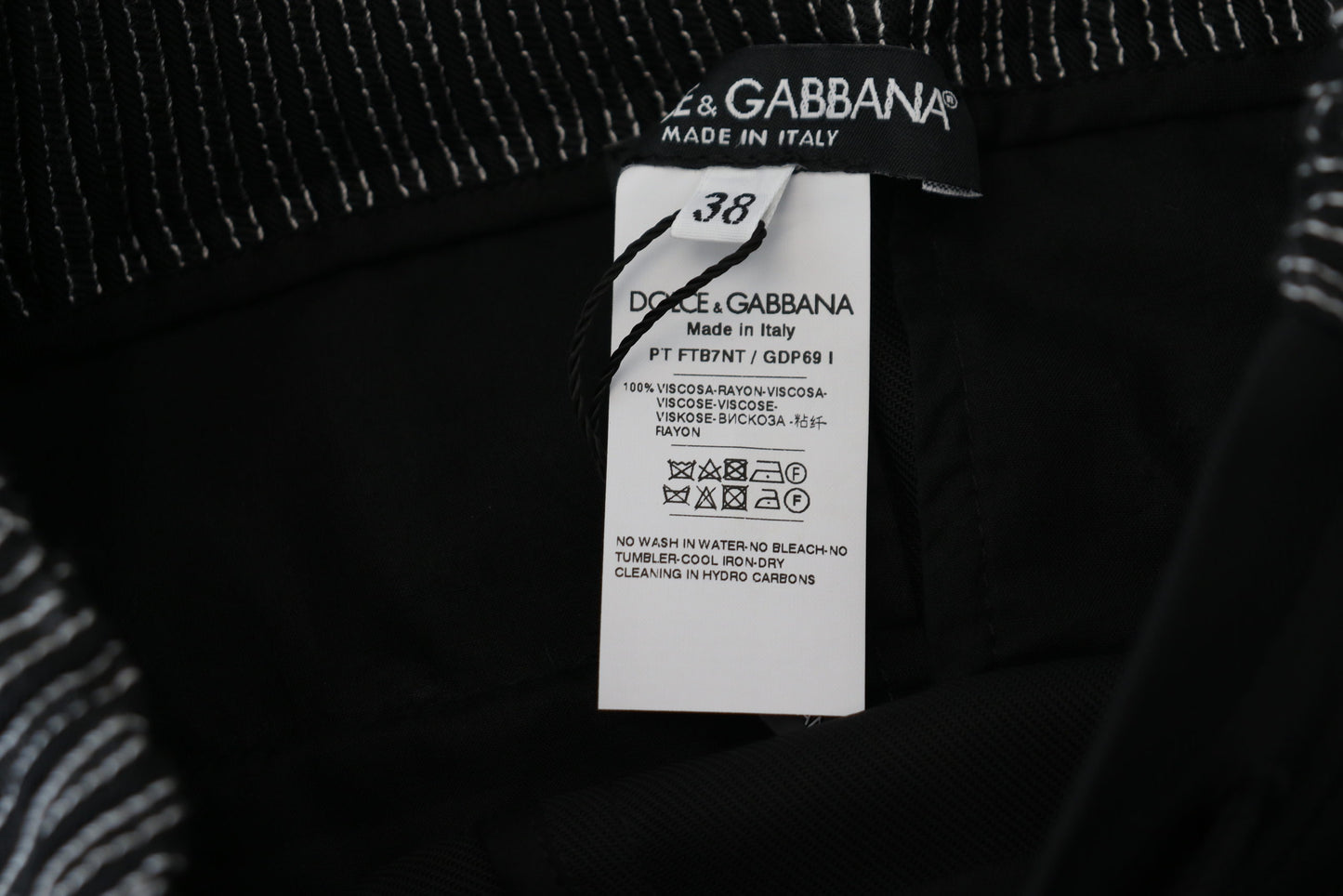 Pantaloni eleganti in cotone nero