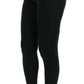 Eleganti pantaloni jegging in cashmere in verde lussureggiante