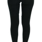 Eleganti pantaloni jegging in cashmere in verde lussureggiante