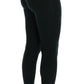 Eleganti pantaloni jegging in cashmere in verde lussureggiante
