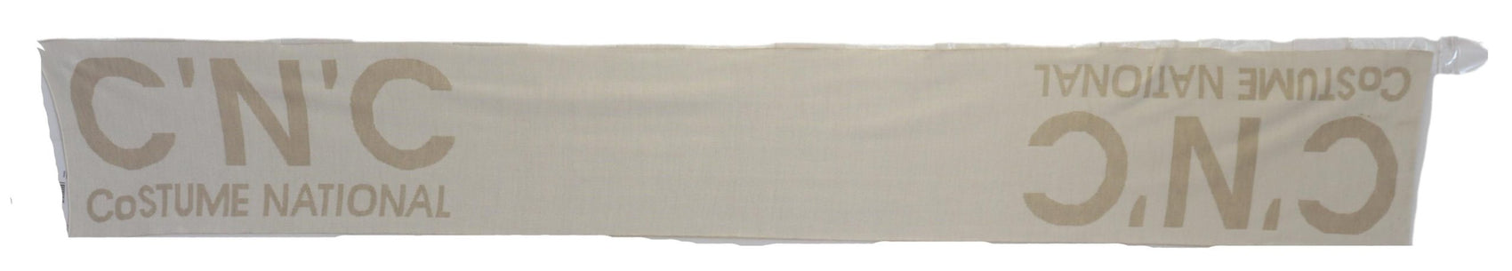 Eleganter beiger Schal aus Wollmischung
