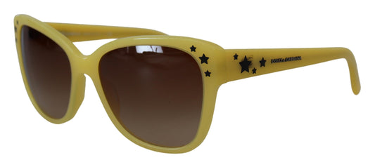 Schicke gelbe Acetat-Sonnenbrille mit Farbverlauf