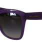 Elegante Sonnenbrille mit violetten Verlaufsgläsern