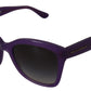 Elegante Sonnenbrille mit violetten Verlaufsgläsern