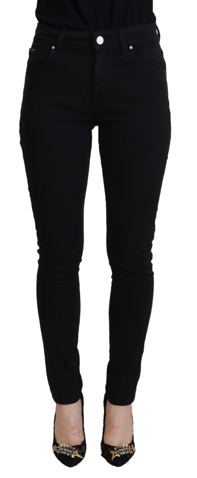 Pantaloni in denim nero eleganti