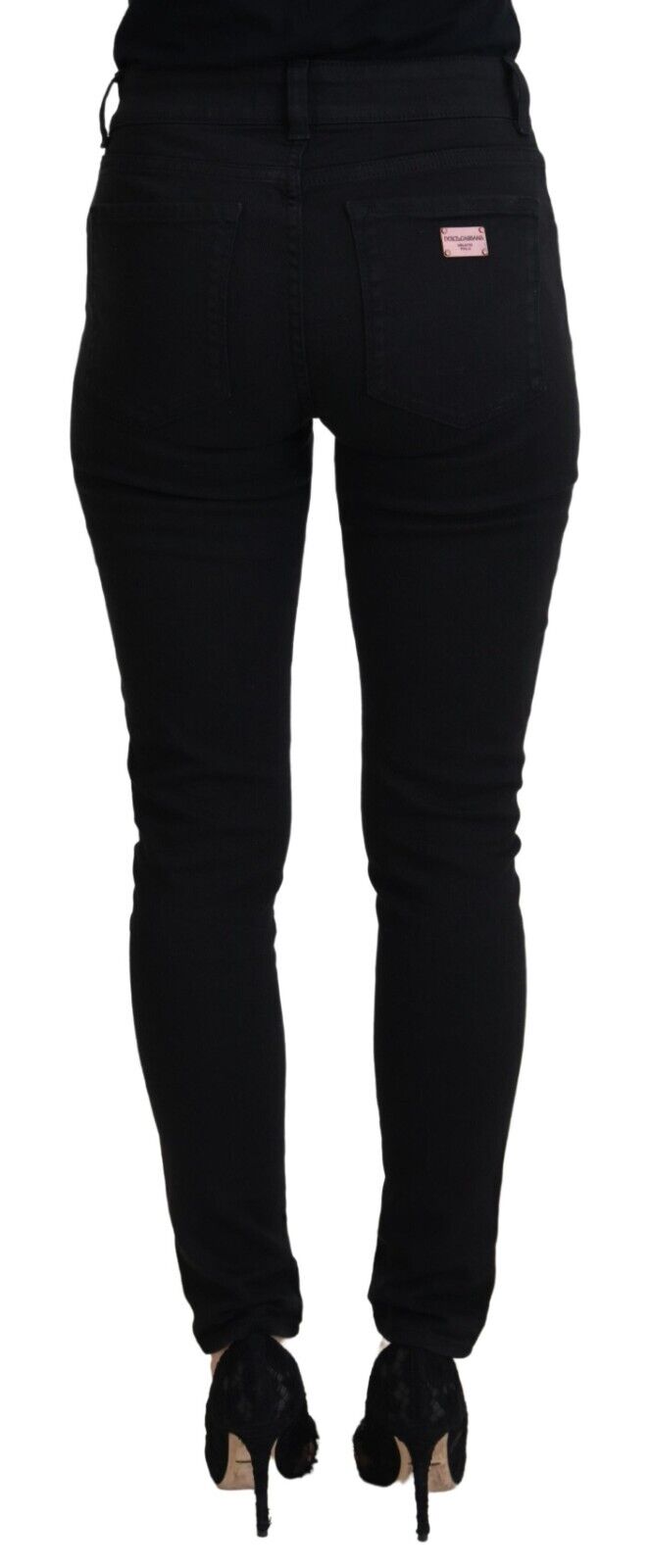 Pantaloni in denim nero eleganti