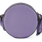 Elegant Purple Round Shoulder Bag