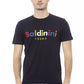 Blaues Herren-T-Shirt aus Baumwolle