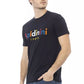 Blaues Herren-T-Shirt aus Baumwolle