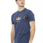 Blaues Herren-T-Shirt aus Baumwolle