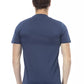Blaues Herren-T-Shirt aus Baumwolle