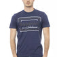 Blaues Herren-T-Shirt aus Baumwolle
