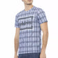Hellblaues Herren-T-Shirt aus Baumwolle