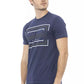Blaues Herren-T-Shirt aus Baumwolle