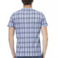 Hellblaues Herren-T-Shirt aus Baumwolle