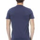 Blaues Herren-T-Shirt aus Baumwolle
