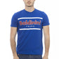 Blaues Herren-T-Shirt aus Baumwolle