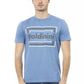Hellblaues Herren-T-Shirt aus Baumwolle