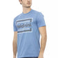 Hellblaues Herren-T-Shirt aus Baumwolle
