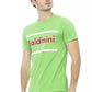 Grünes Herren-T-Shirt aus Baumwolle