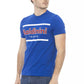 Blaues Herren-T-Shirt aus Baumwolle