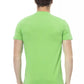 Grünes Herren-T-Shirt aus Baumwolle