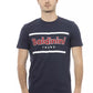 Blaues Herren-T-Shirt aus Baumwolle