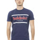Blaues Herren-T-Shirt aus Baumwolle
