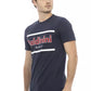 Blaues Herren-T-Shirt aus Baumwolle