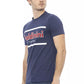 Blaues Herren-T-Shirt aus Baumwolle