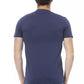 Blaues Herren-T-Shirt aus Baumwolle
