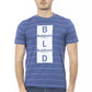 Blaues Herren-T-Shirt aus Baumwolle