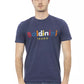 T-shirt da uomo in cotone blu