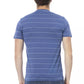 Blaues Herren-T-Shirt aus Baumwolle