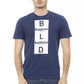 Blaues Herren-T-Shirt aus Baumwolle