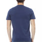 Blaues Herren-T-Shirt aus Baumwolle