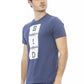 Blaues Herren-T-Shirt aus Baumwolle