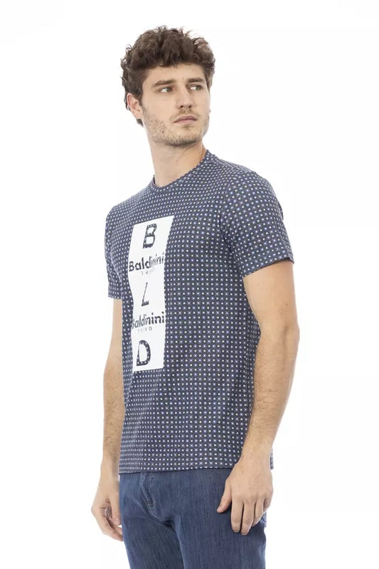 Graues Herren-T-Shirt aus Baumwolle