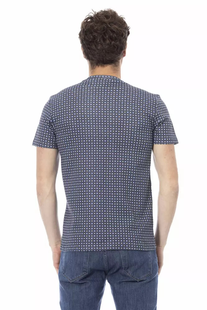 Graues Herren-T-Shirt aus Baumwolle