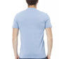Hellblaues Herren-T-Shirt aus Baumwolle