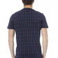 Blaues Herren-T-Shirt aus Baumwolle
