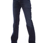 Baldinini Trend Blue Cotton Women Jeans with Tricolor Pocket Detail