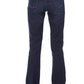 Baldinini Trend Blue Cotton Women Jeans with Tricolor Pocket Detail