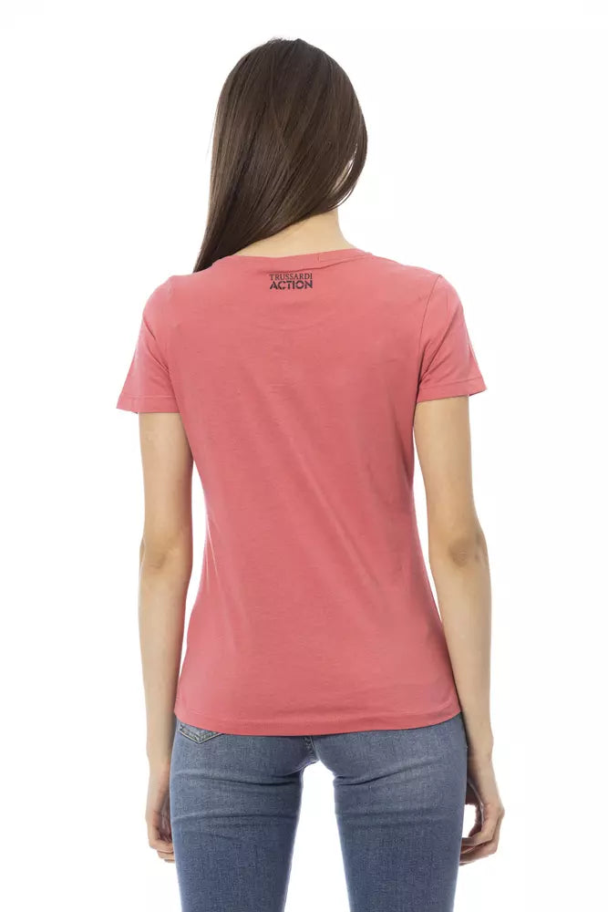 Mehrfarbiges Damen-T-Shirt aus Baumwolle