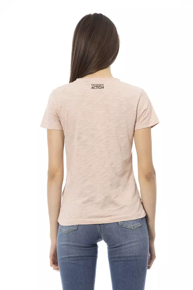 Mehrfarbiges Damen-T-Shirt aus Baumwolle