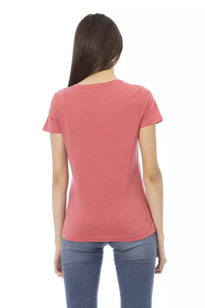 Mehrfarbiges Damen-T-Shirt aus Baumwolle