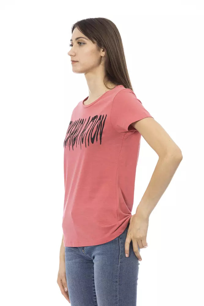 T-shirt da donna in cotone multicolore